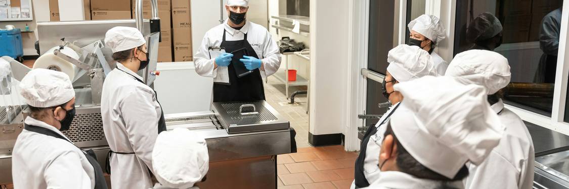 A group of Georgia restaurant workers participating in a food safety training session